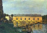 Alfred Sisley Maschinenhaus der Pumpe in Marly oil painting on canvas